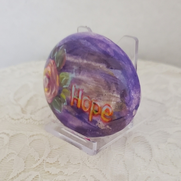 Handmade Colorful Inspirational Word Rock, Hope Word Rock - Picture 3 of 8